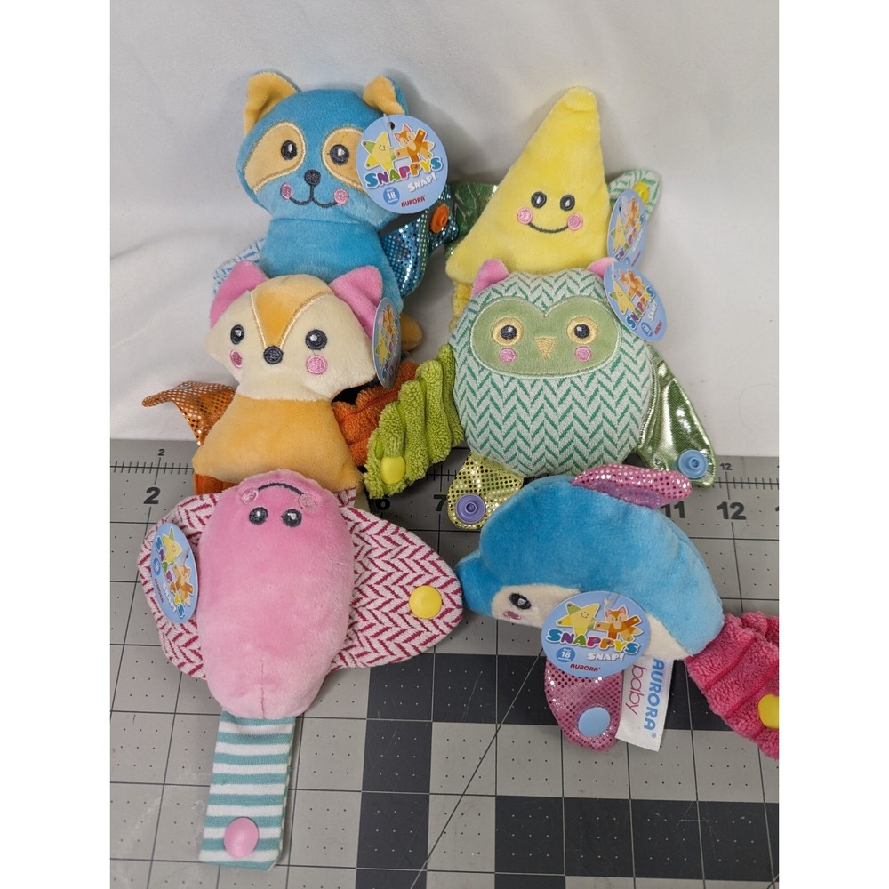 Aurora Snappys Snap Plush Lot Stuffed Animal Toy